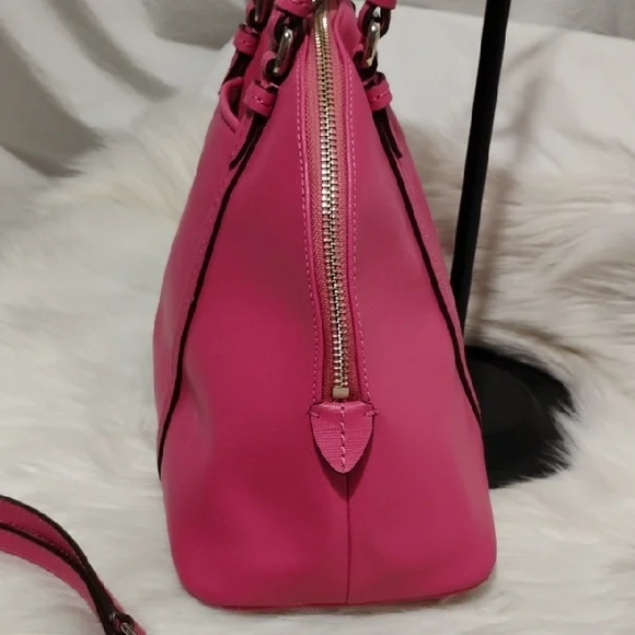 SALE! Authentic Coach Peyton Saffiano Cora Leather Domes Satchel W Strap - Picture 6 of 14